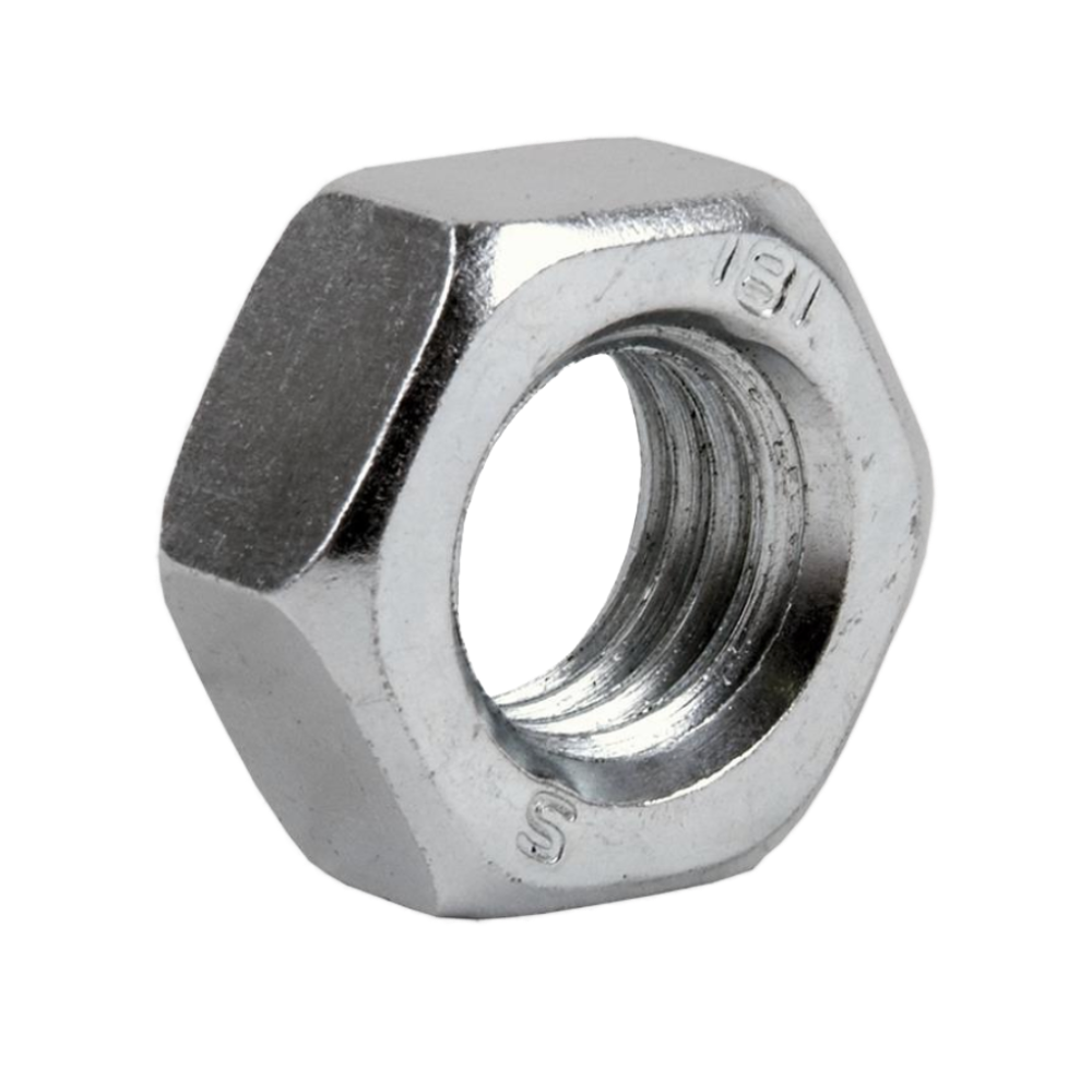 Tuerca Hexagonal DIN 934 De Acero Inoxidable A2 - Roscado Fino, Tamaños M8x1 A M24x1.5, Pack De 70 Unidades